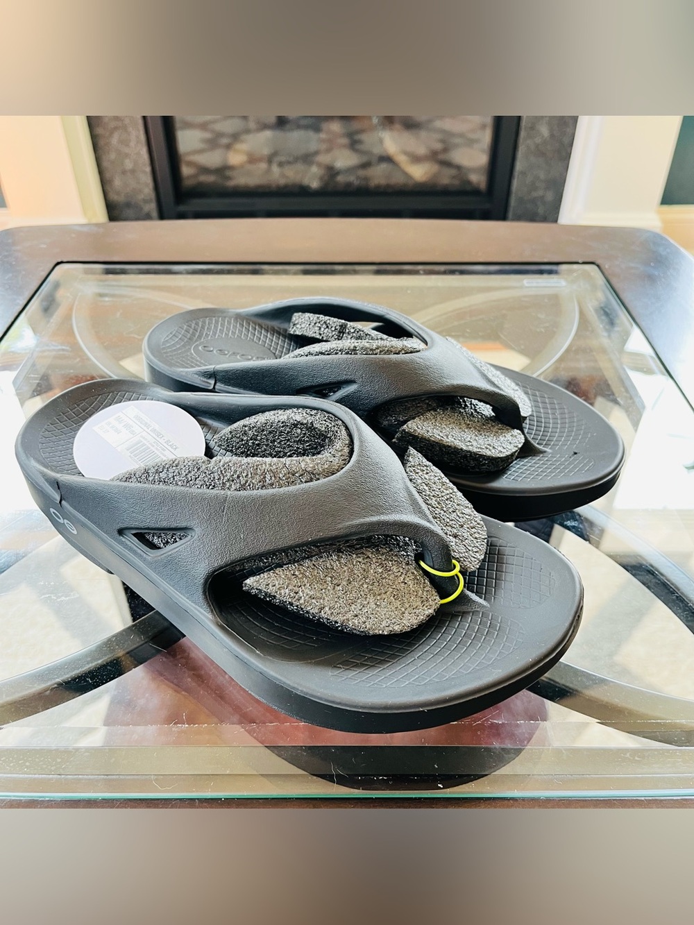 OOFOS OOriginal Sandals Thong Size Unisex - Black